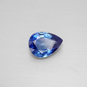 1.19 ct Blue Sapphire Stone, Natural Sapphire in Pear Facet Shape for Sale
