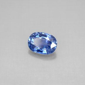 1.05 ct Blue Sapphire Stone, Natural Sapphire in Oval Facet Shape for Sale