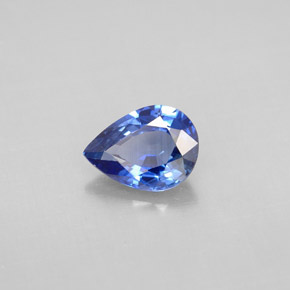 1.20 ct Blue Sapphire Stone, Natural Sapphire in Pear Facet Shape for Sale