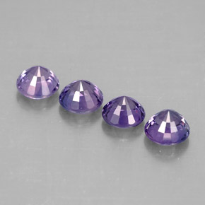 Sapphire Gemstone in 4.2 mm Size for Sale, Sapphire Stone in Blue Violet Color
