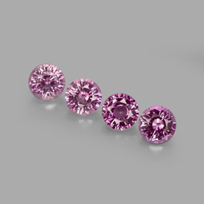 1.29 ct Violet Sapphire Stone, Natural Sapphire in Round Facet Shape for Sale