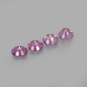 Sapphire Gemstone in 4 mm (calibrated) Size for Sale, Sapphire Stone in Purple Color