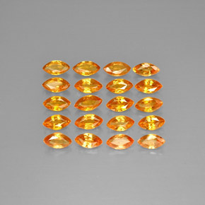 Apricot Orange Сапфир Камень - 0.2ct Фасетная Маркиза (ID: 297090)