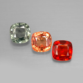 1.82 ct Multicolor Sapphire Gemstone, Sapphire Gem in Cushion-Cut Shape for Sale.