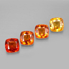 2.27 ct Multicolor Sapphire Stone, Natural Sapphire in Cushion-Cut Shape for Sale