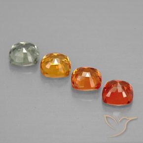 Sapphire Gemstones in 4 x 4 mm (calibrated) Size for Sale, Sapphire Stones in Multicolor Color