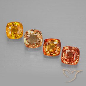 Multicolor Sapphire Gem - 0.6ct Cushion-Cut (ID: 297101)