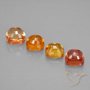Sapphire Gemstones in 4.2 x 4.2 mm Size for Sale, Sapphire Stones in Multicolor Color