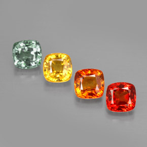 1.92 ct Multicolor Sapphire Gemstone, Sapphire Gem in Cushion-Cut Shape for Sale.