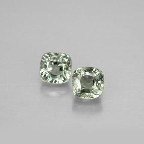 1.20 ct Green Sapphire Gemstone, Sapphire Gem in Cushion-Cut Shape for Sale.