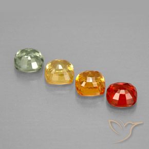 Sapphire Gemstones in 4.2 x 4.2 mm Size for Sale, Sapphire Stones in Multicolor Color