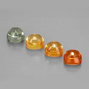 Sapphire Gemstone in 4.1 x 4.1 mm Size for Sale, Sapphire Stone in Multicolor Color