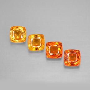 1.99 ctw Multicolor Sapphire Gemstones, Sapphire Gems in Cushion-Cut Shape for Sale.