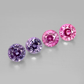 1.69 ct Multicolor Sapphire Stone, Natural Sapphire in Round Facet Shape for Sale