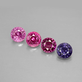 1.47 ct Multicolor Sapphire Gemstone, Sapphire Gem in Round Facet Shape for Sale.