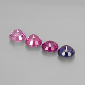 Sapphire Gemstone in 4 mm (calibrated) Size for Sale, Sapphire Stone in Multicolor Color