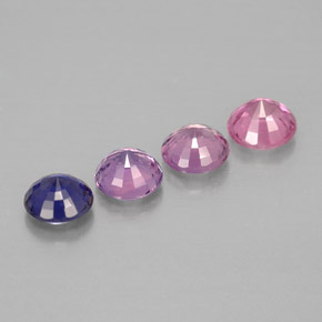 Sapphire Gemstone in 4 mm (calibrated) Size for Sale, Sapphire Stone in Multicolor Color