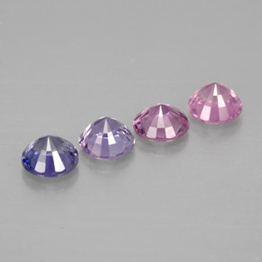 Sapphire Gemstone in 4.1 mm Size for Sale, Sapphire Stone in Multicolor Color