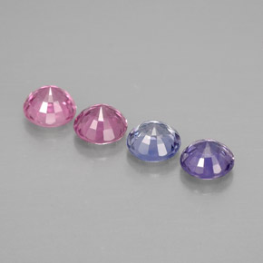 Sapphire Gemstone in 4 mm (calibrated) Size for Sale, Sapphire Stone in Multicolor Color