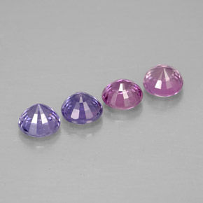 Sapphire Gemstone in 4 mm (calibrated) Size for Sale, Sapphire Stone in Multicolor Color