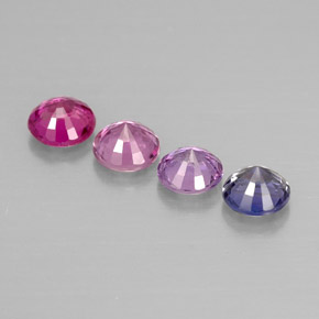 Sapphire Gemstone in 4 mm (calibrated) Size for Sale, Sapphire Stone in Multicolor Color