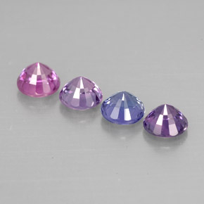 Sapphire Gemstone in 4 mm (calibrated) Size for Sale, Sapphire Stone in Multicolor Color