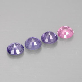 Sapphire Gemstone in 4 mm (calibrated) Size for Sale, Sapphire Stone in Multicolor Color