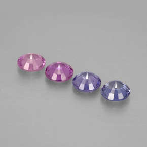 Sapphire Gemstone in 4 mm (calibrated) Size for Sale, Sapphire Stone in Multicolor Color