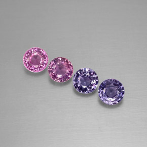 1.14 ct Multicolor Sapphire Gemstone, Sapphire Gem in Round Facet Shape for Sale.