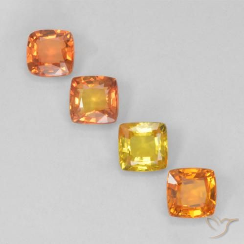 Multicolor Zafiro Gema - 0.5ct Corte en Forma Cojín (ID: 297716)