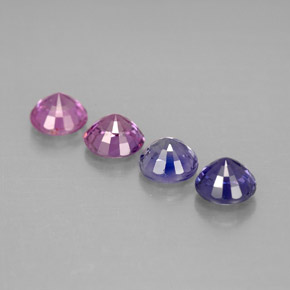 Sapphire Gemstone in 4 mm (calibrated) Size for Sale, Sapphire Stone in Multicolor Color