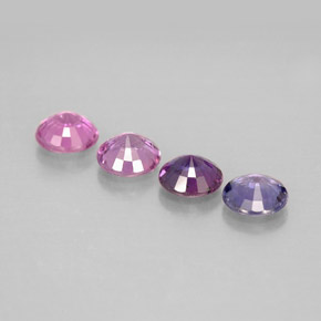 Sapphire Gemstone in 4 mm (calibrated) Size for Sale, Sapphire Stone in Multicolor Color