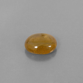 2.72 ct Gold Sapphire Stone, Natural Sapphire in Oval Cabochon Shape for Sale