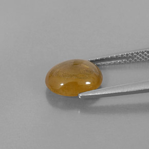 Sapphire Gemstone in 9 x 7 mm (calibrated) Size for Sale, Sapphire Stone in Yellow Golden Color