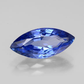 2.73 ct Blue Sapphire Stone, Natural Sapphire in Marquise Facet Shape for Sale