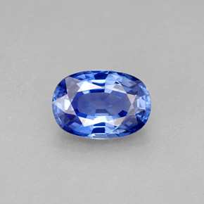 2.15 ct Blue Sapphire Gemstone, Sapphire Gem in Oval Facet Shape for Sale.