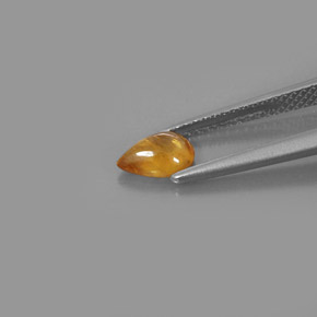 Sapphire Gemstone in 7 x 5 mm (calibrated) Size for Sale, Sapphire Stone in Yellow Golden Color