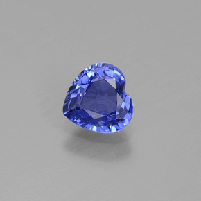 1.06 ct Blue Sapphire Gemstone, Sapphire Gem in Heart Facet Shape for Sale.