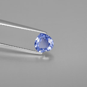 1.21 ct Blue Sapphire Stone, Natural Sapphire in Heart Facet Shape for Sale