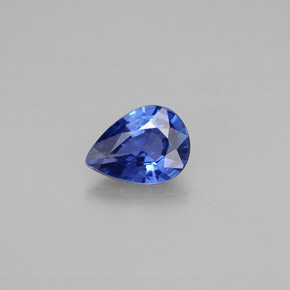 0.80 ct Blue Sapphire Gemstone, Sapphire Gem in Pear Facet Shape for Sale.