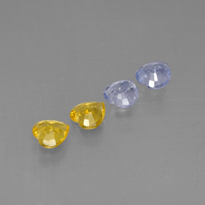 Sapphire Gemstone in 4 x 3.9 mm Size for Sale, Sapphire Stone in Multicolor Color