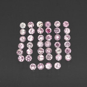 0.76 ct Pink Sapphire Gemstone, Sapphire Gem in Round Facet Shape for Sale.