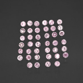 0.74 ct Pink Sapphire Gemstone, Sapphire Gem in Round Facet Shape for Sale.