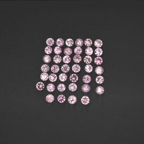 0.73 ct Pink Sapphire Gemstone, Sapphire Gem in Round Facet Shape for Sale.
