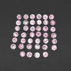 0.74 ct Pink Sapphire Gemstone, Sapphire Gem in Round Facet Shape for Sale.