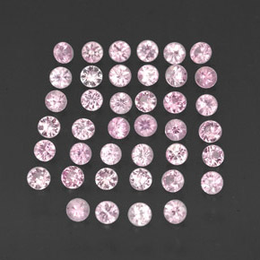 0.74 ct Pink Sapphire Stone, Natural Sapphire in Round Facet Shape for Sale