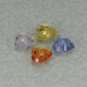Sapphire Gemstones in 4.2 x 4.2 mm Size for Sale, Sapphire Stones in Multicolor Color