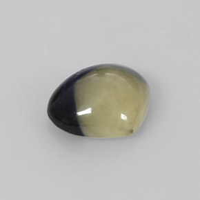 1.75 ct Bi-color Sapphire Stone, Natural Sapphire in Pear Cabochon Shape for Sale