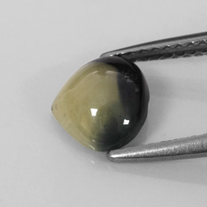 Sapphire Gemstone in 8 x 6.9 mm Size for Sale, Sapphire Stone in Bi-color Color