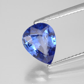 2.11 ct Blue Sapphire Stone, Natural Sapphire in Pear Facet Shape for Sale